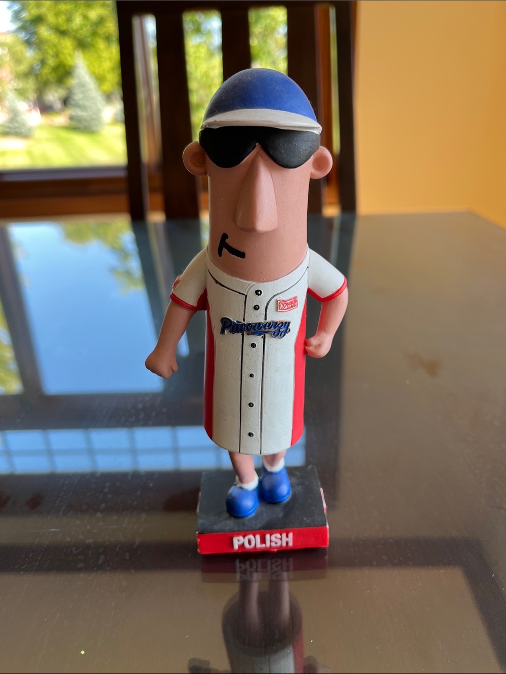 Polish Nodder Figurine by Polanovicz — Blue, White & Red Home Accent